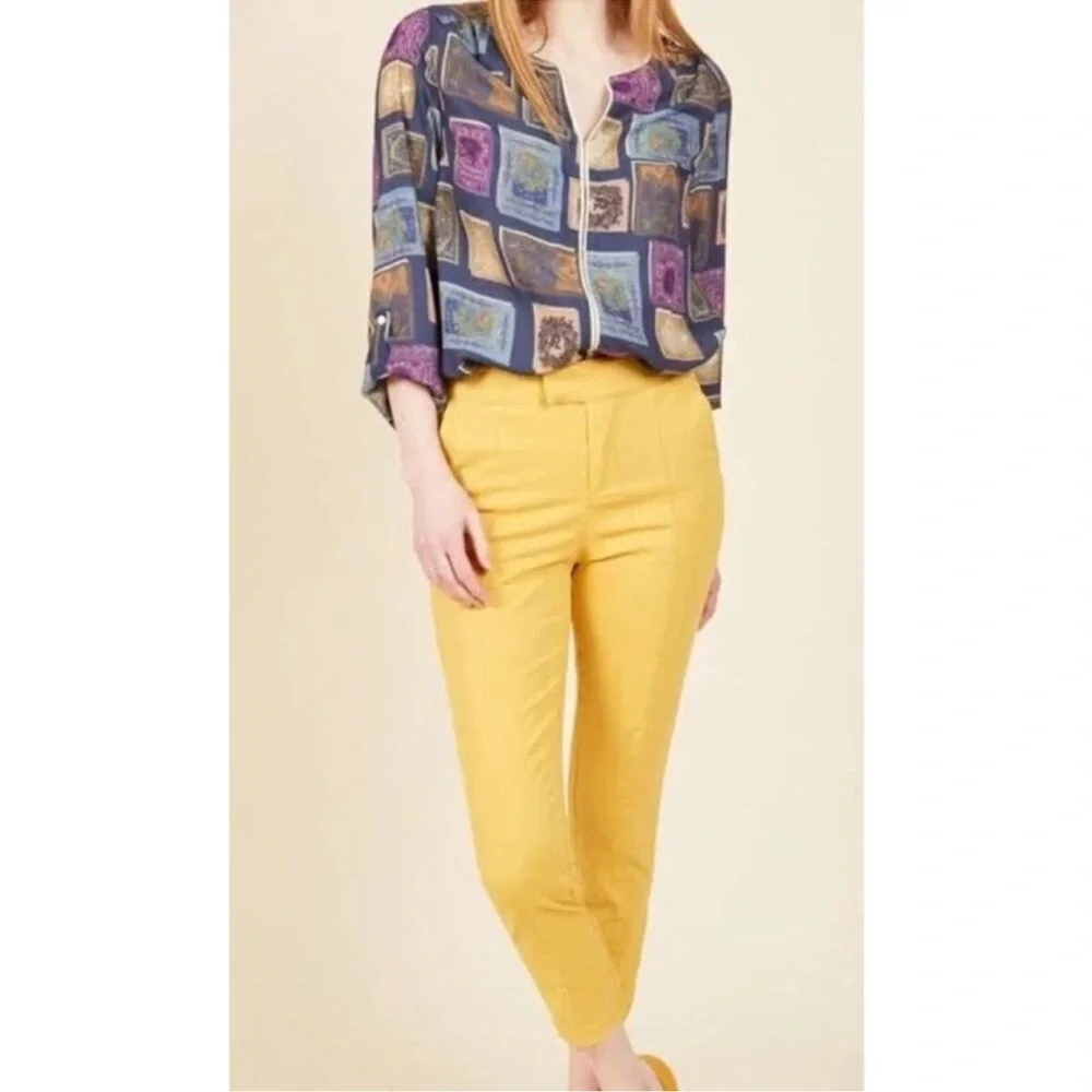 ModCloth Podcast Co-host Book Print Blouse - Picture 3 of 5